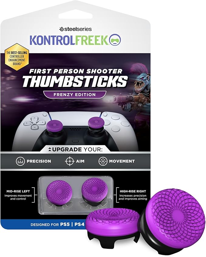 KontrolFreek Frenzy Performance Thumbsticks for PS5|PS4