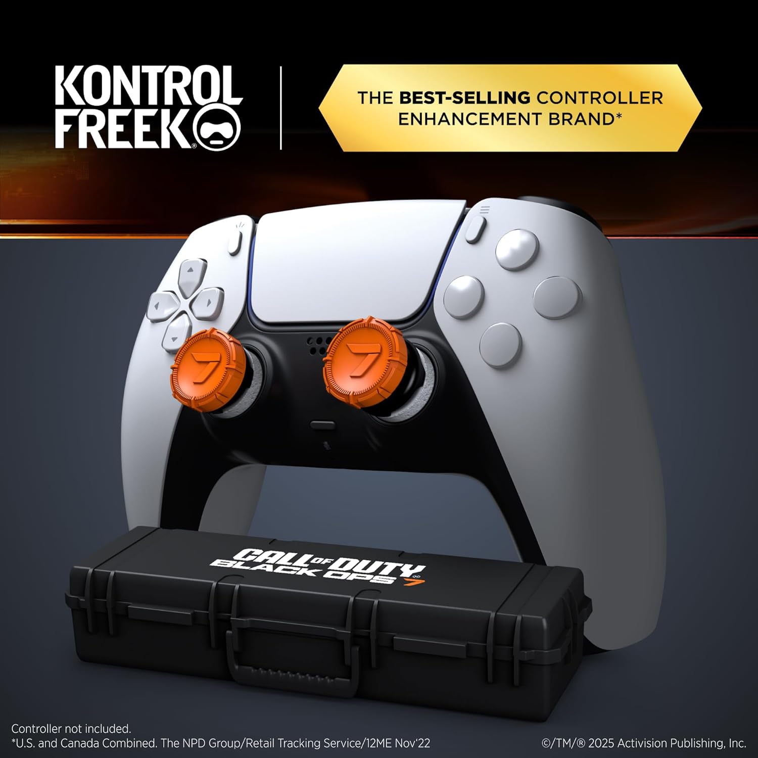 Sony PS5 DualSense Controller + Genuine KontrolFreek Black Ops FPS Kit Bundle MIKES DISCOUNT ELECTRONICS