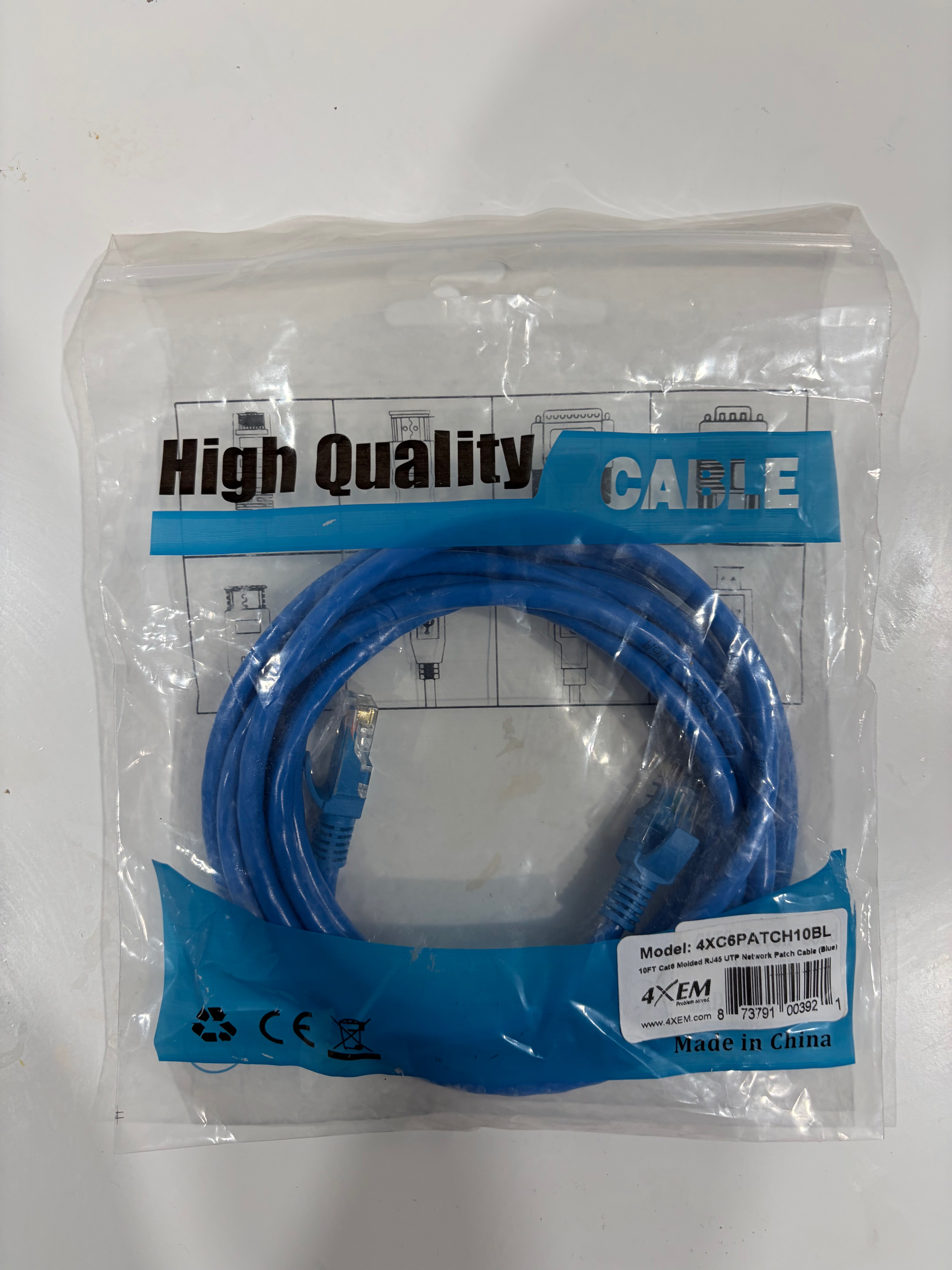 Cat6 Ethernet Cable – High-Speed Wired Internet for Gaming, Work & Streaming (Multiple Lengths)