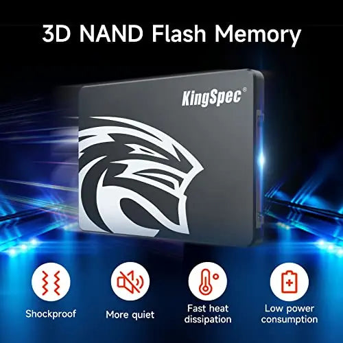 KingSpec SATA III 1TB SSD 6Gbs 2.5 SATA SSD with 3D NAND Flash KingSpec