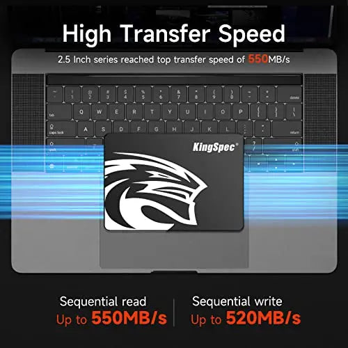 KingSpec SATA III 1TB SSD 6Gbs 2.5 SATA SSD with 3D NAND Flash KingSpec