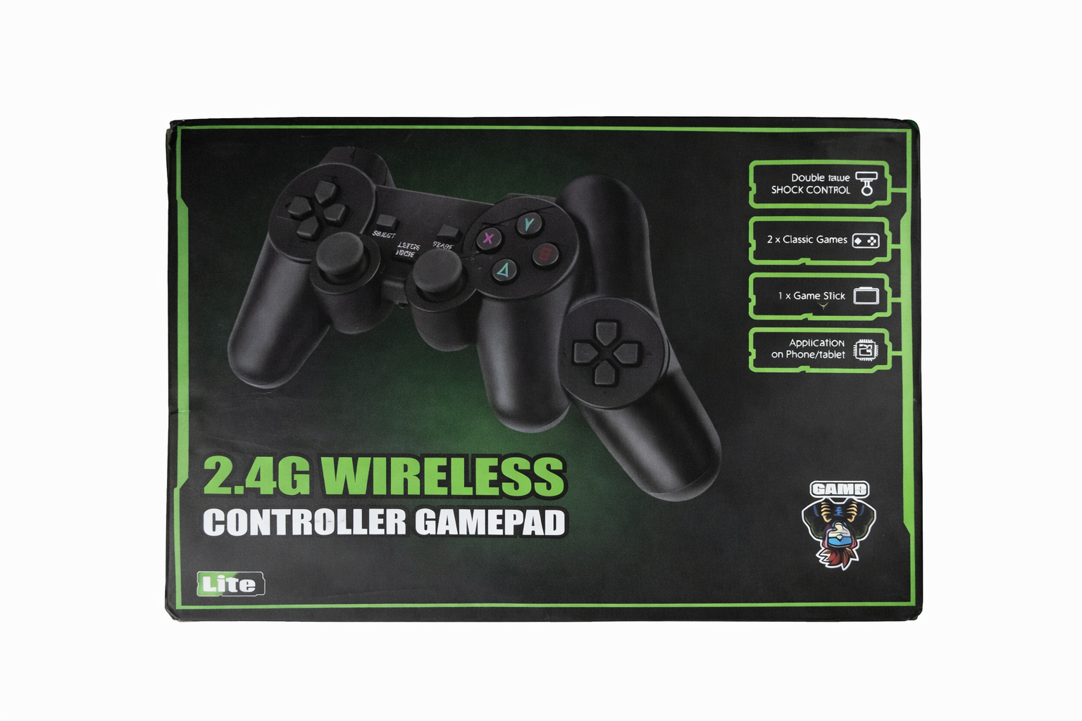 Wireless Retro Gaming Console, 9 Classic Emulators, Plug and Play Video Game Stick Built-in 10000+ Classic Games, 4K HD HDMI Output for TV with Dual 2.4G Wireless Controllers (64G)