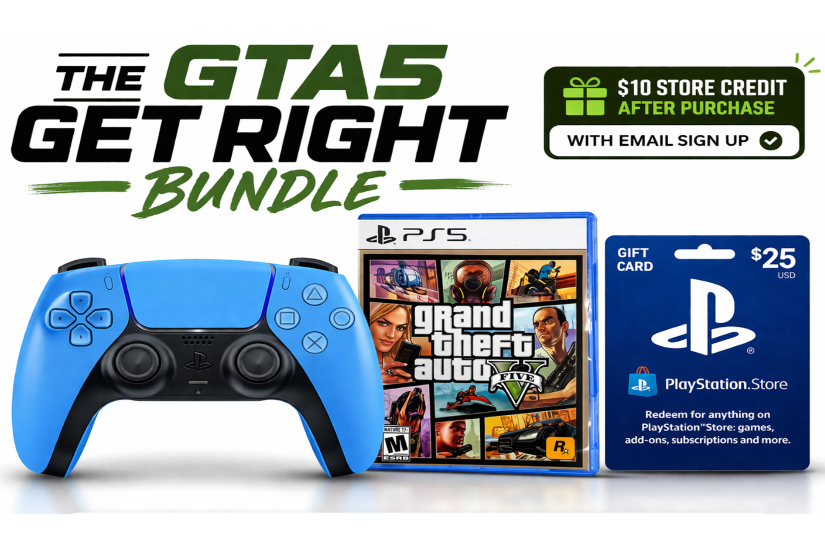 The Grand Theft Auto 5  Get Right Bundle MIKES DISCOUNT ELECTRONICS