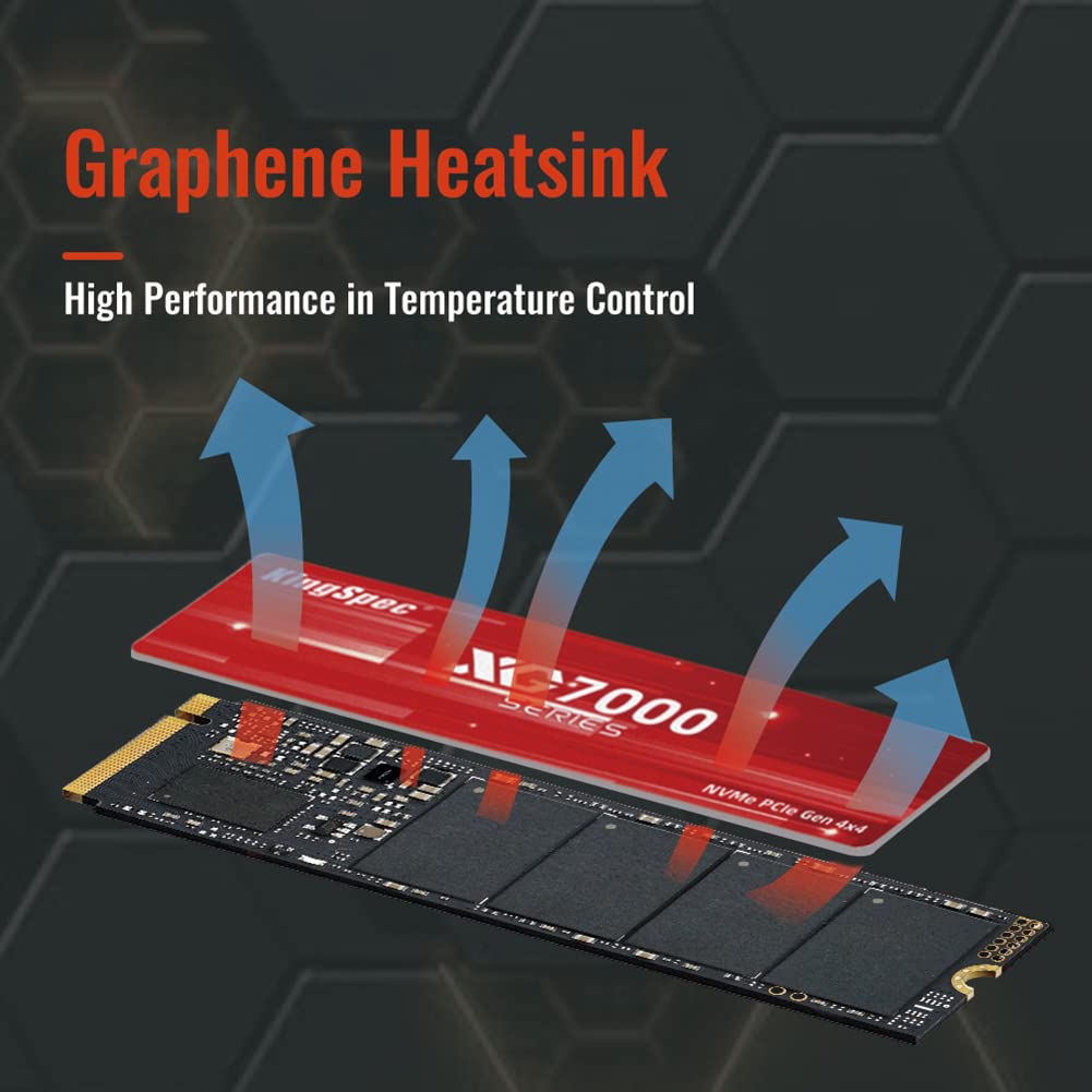 KingSpec XG7000 NVMe SSD PCIe 4.0 7400MB/s High-Speed Storage