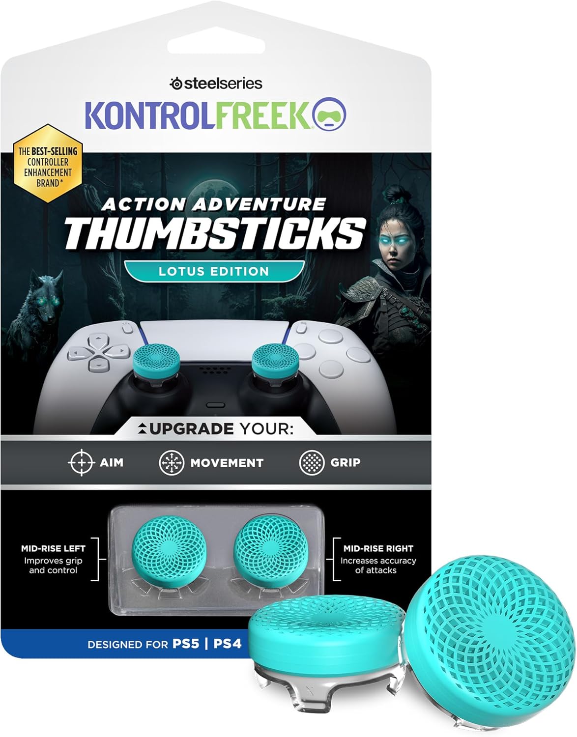 KontrolFreek Lotus Precision Thumbsticks for PS5|PS4