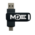 MDE 64GB 2-in-1 USB Flash Drive — USB-A & USB-C | Dual OTG | Metal Body MIKES DISCOUNT ELECTRONICS