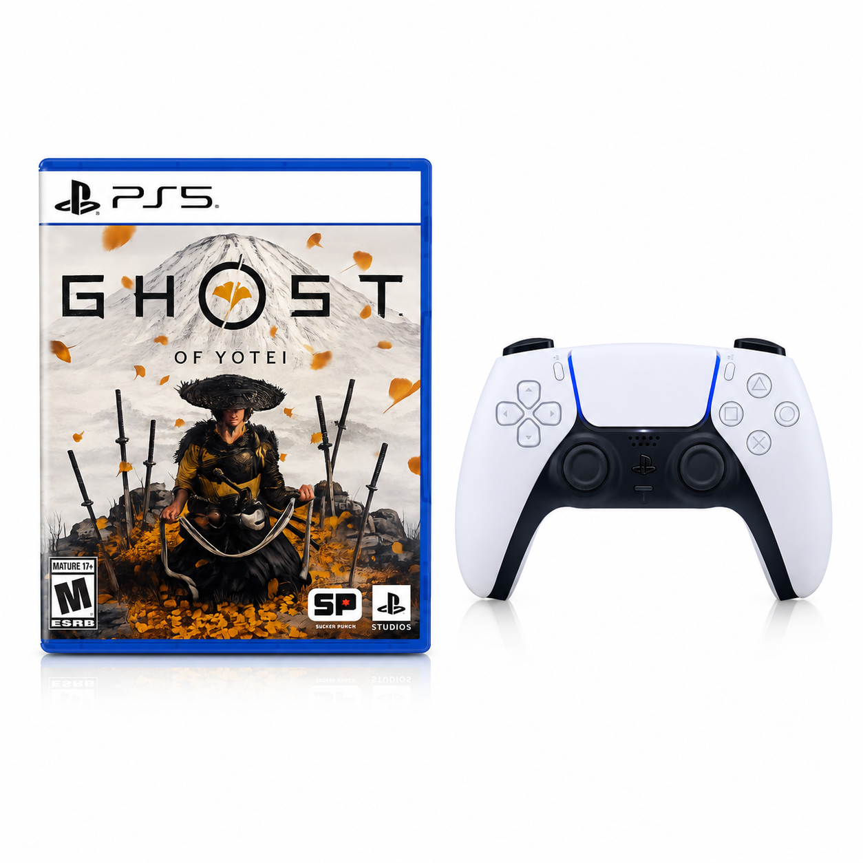 PS5 Ghost of Yōtei Bundle – Ghost of Yōtei PS5 Game + Sony DualSense Wireless Controller
