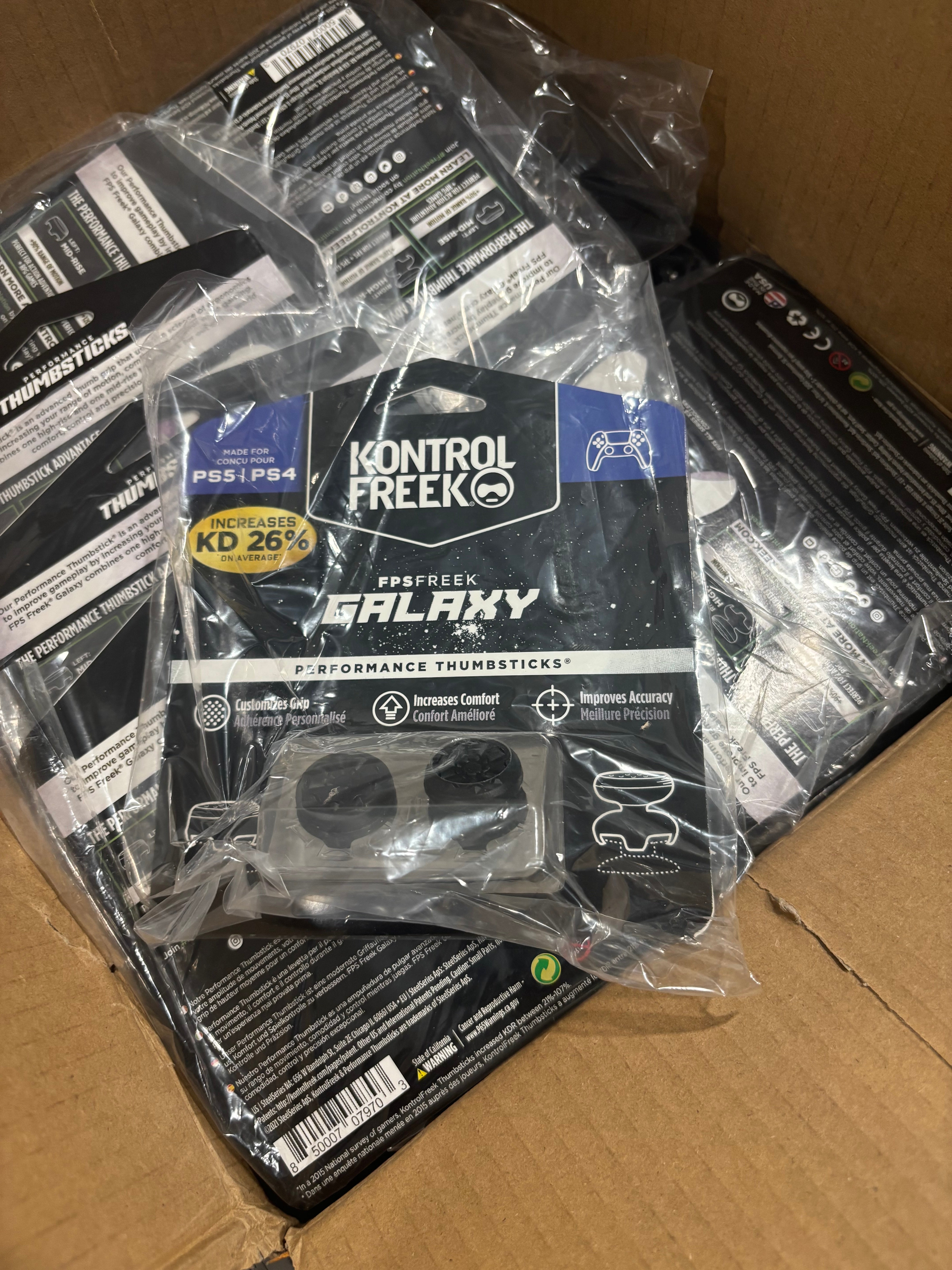 KontrolFreek FPS Freek Galaxy Black for PlayStation 4 (PS4) and PlayStation 5 (PS5)