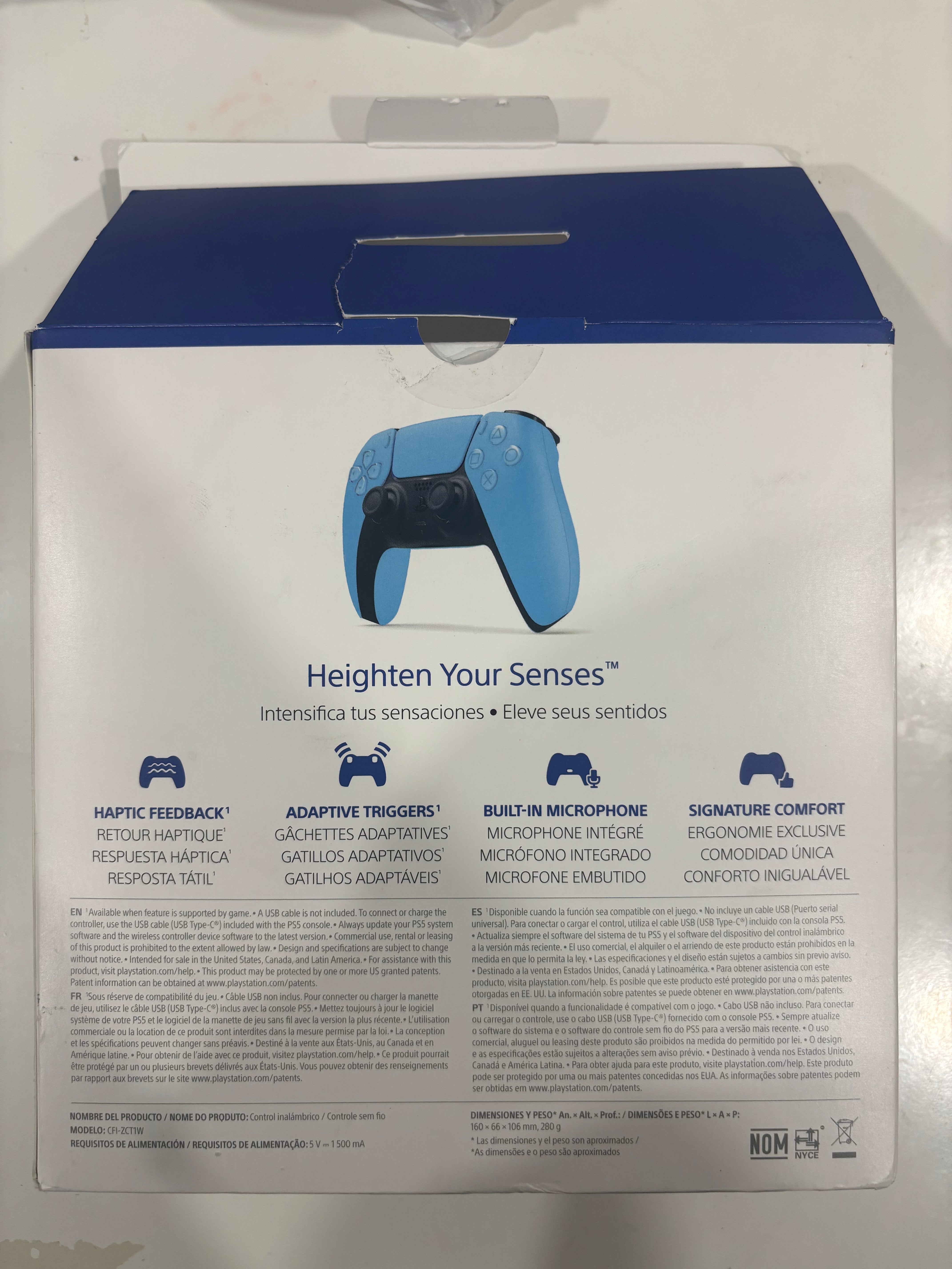 Starlight Blue Playstation Dual Sense Controller OPEN BOX