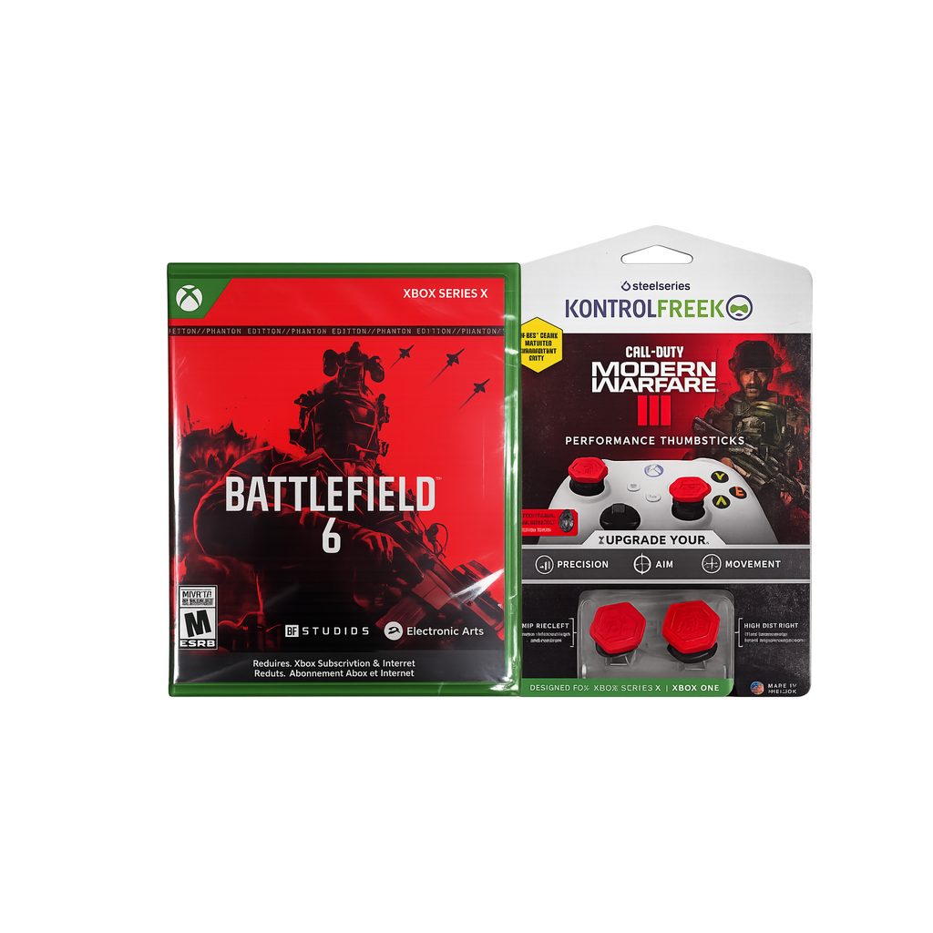 Battlefield 6 Xbox Series X + KontrolFreek Modern Warfare III Thumbsticks Bundle
