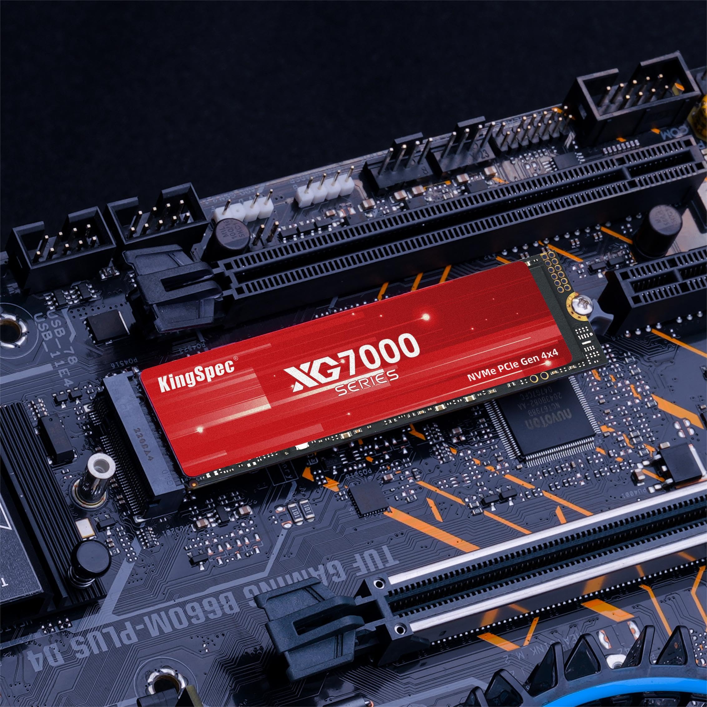 KingSpec XG7000 NVMe SSD PCIe 4.0 7400MB/s High-Speed Storage