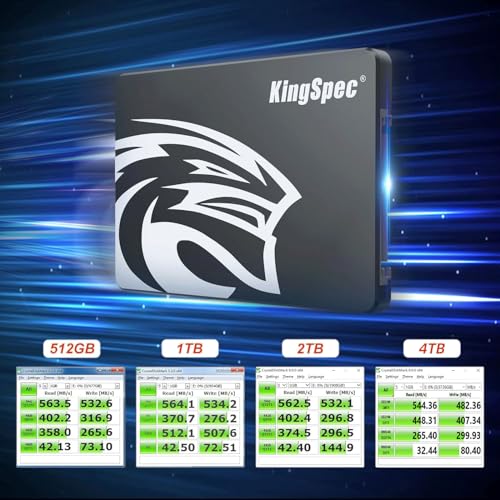 KingSpec SATA III SSD 6Gbs 2.5 SATA SSD with 3D NAND Flash