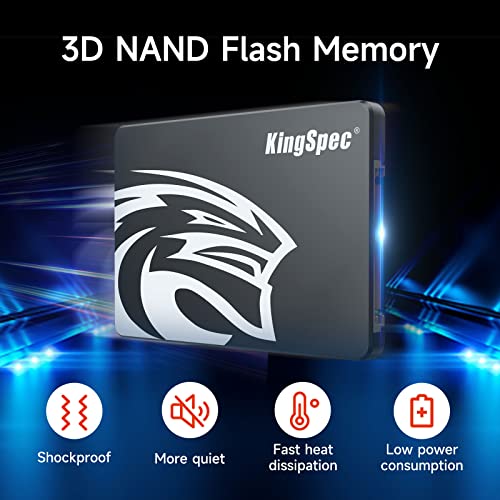 KingSpec SATA III SSD 6Gbs 2.5 SATA SSD with 3D NAND Flash