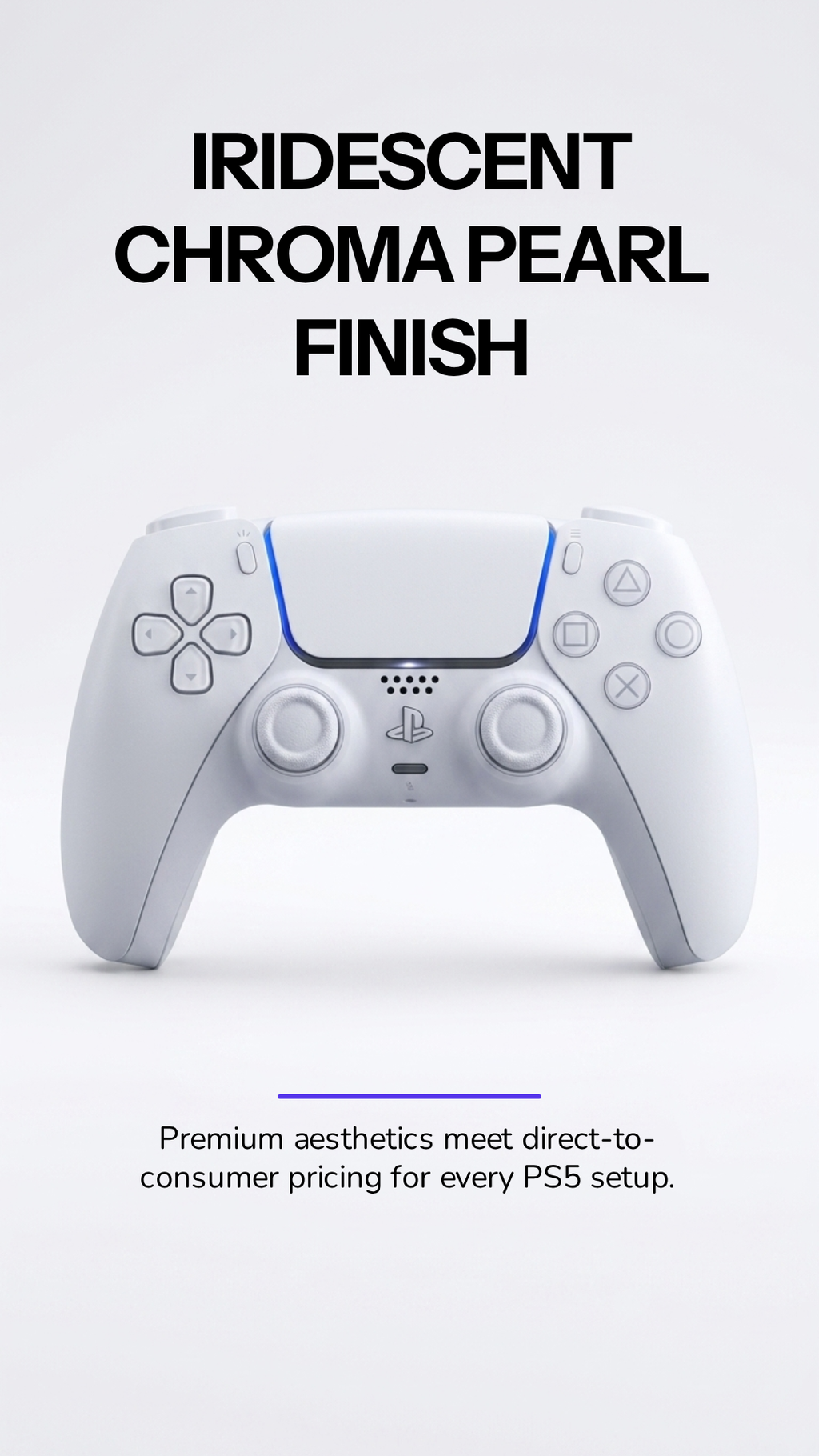 PlayStation DualSense™ Wireless Controller – Chroma Pearl - For PS5, PC, MAC & Mobile
