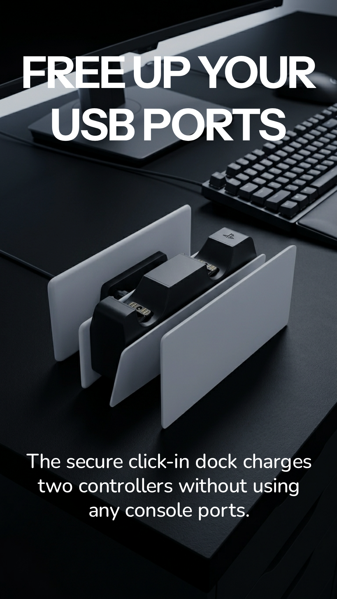 PlayStation DualSense Charging Station — Official Sony PS5 Controller Dock